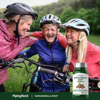 Piping Rock Sarsaparilla Root Capsules (120 Count) - Non-GMO, Gluten-free