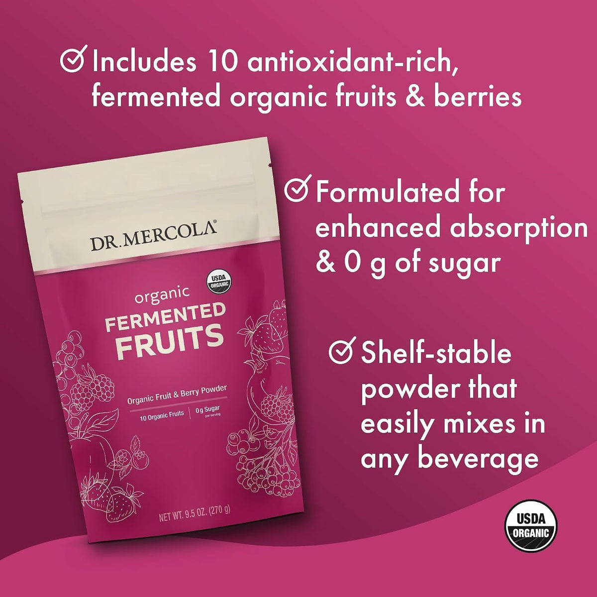 Dr. Mercola Organic Fermented Fruits - görsel 3