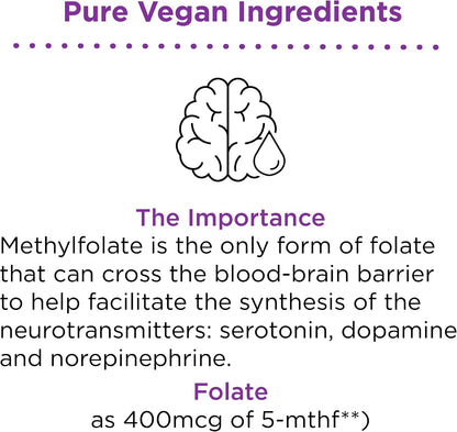nbpure Methylfolate Vitamin B9 Spray, Liquid Folate Spray, 30 ml