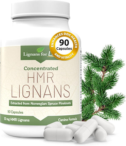 HMR Lignans 10mg Capsules for Dogs – Adrenal Support & Wellness Supplement