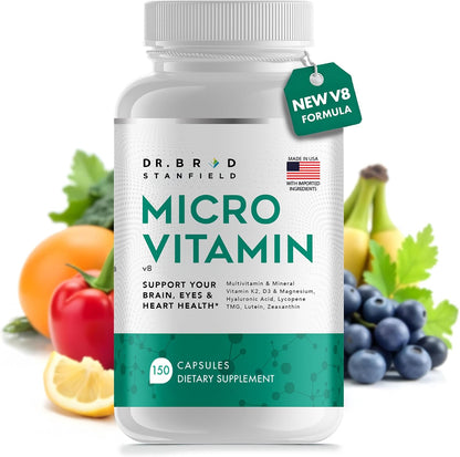 Dr Brad MicroVitamin | Methylated Multivitamin with Lutein, Zeaxanthin, D3/K2 and B-Complex