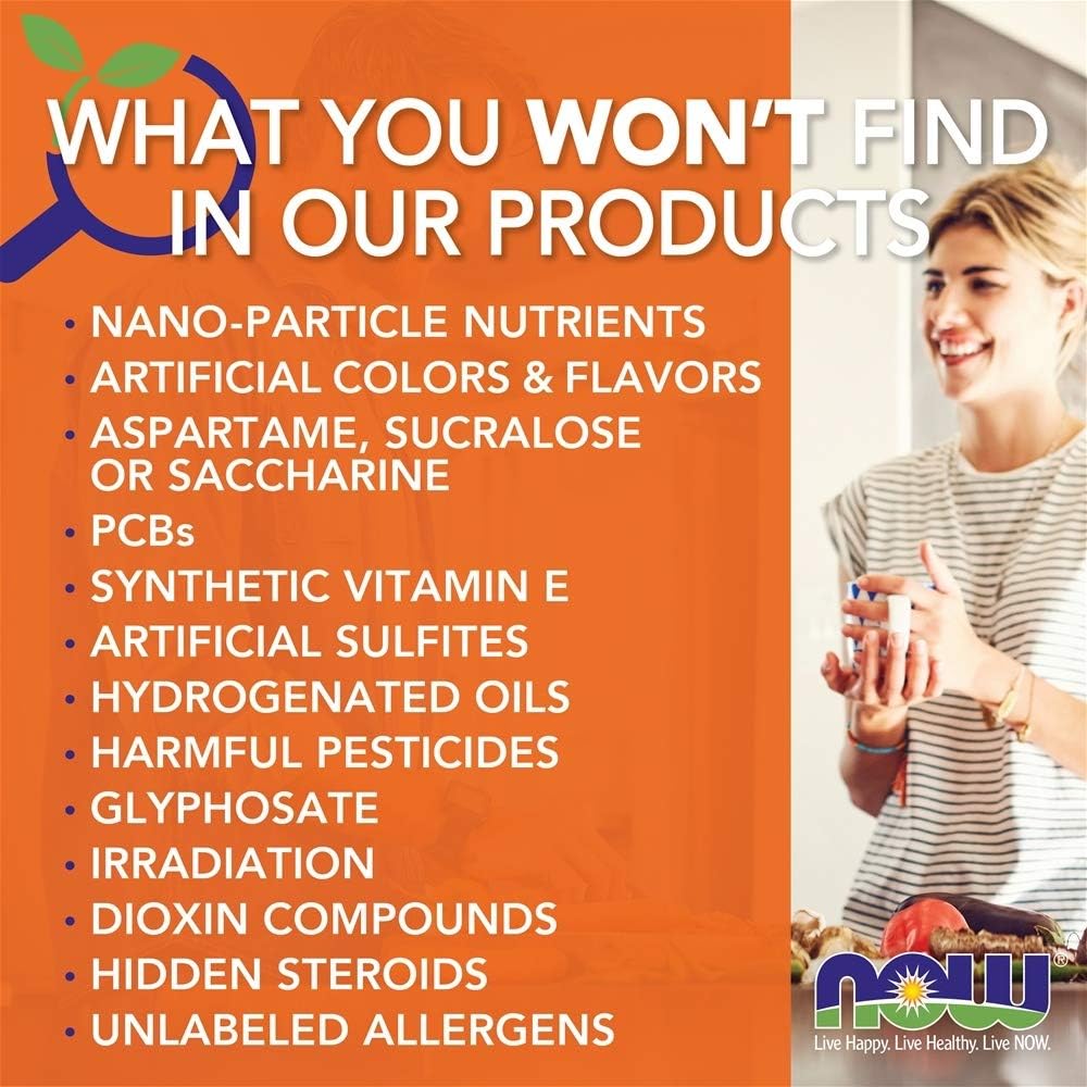 NOW Foods GABA with Vitamin B6, 500 mg, 200 Vegetable Capsules - görsel 7
