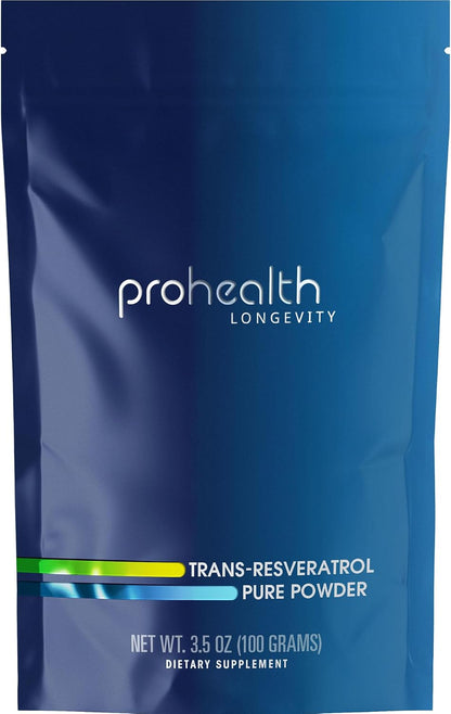 ProHealth Longevity Bulk Trans-Resveratrol Powder, 100g