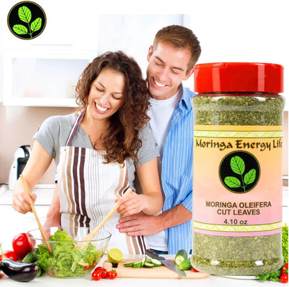 Moringa Leaf Shaker – Pure Moringa Oleifera Cut Leaves, 116g