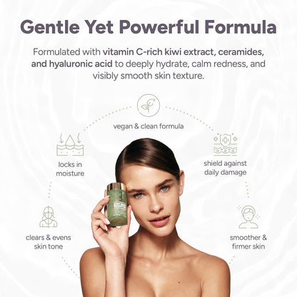 Halo Beauty Kiwi Seed Booster Skin Supplement Refill Pack | Anti-Ageing Hydration & Glowing Skin Support with Kiwi Seed, Vitamin C, D3 & Zinc | Vegan Collagen Support Capsules | 1-Month Supply