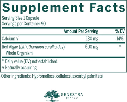 Genestra Brands Red-gen | Red Algae Formulation | 90 Vegetarian Capsules