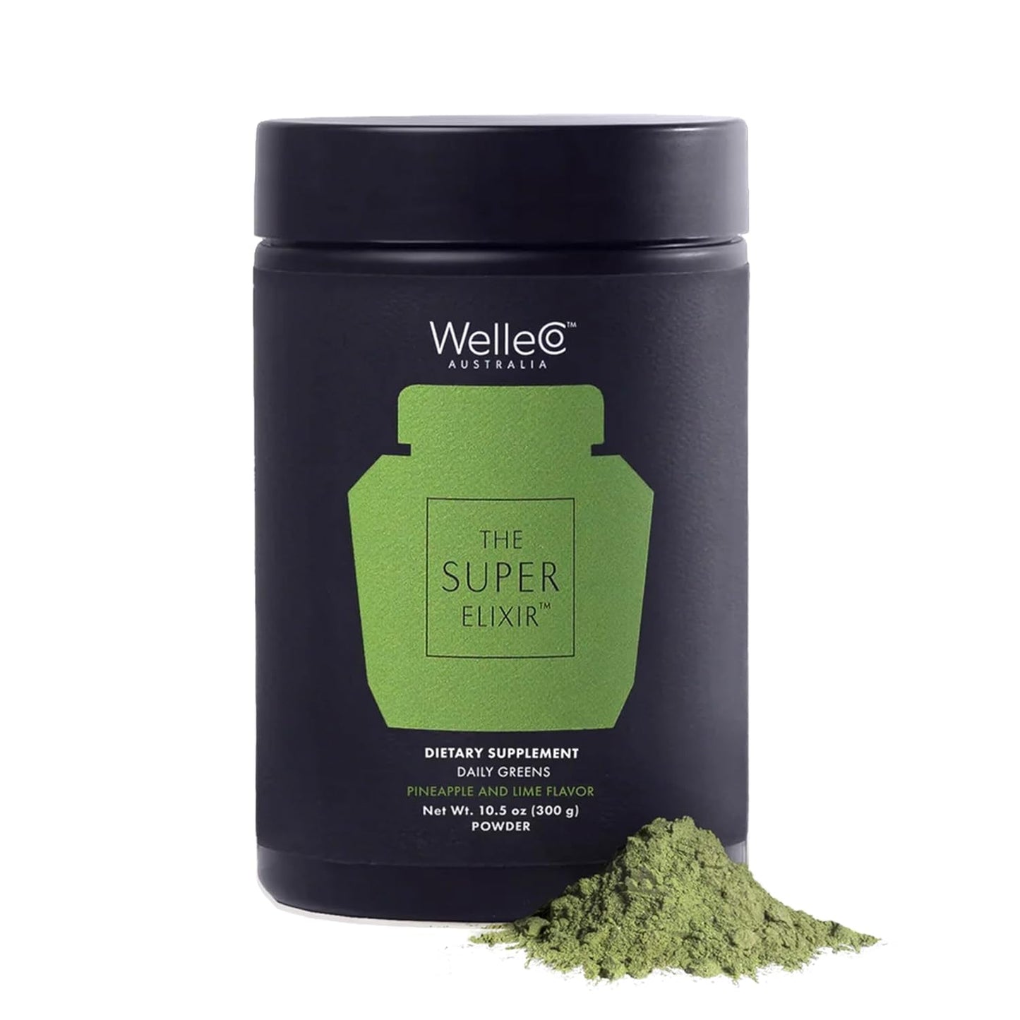 WelleCo The Super Elixir Daily Greens Powder, Pineapple & Lime - görsel 1
