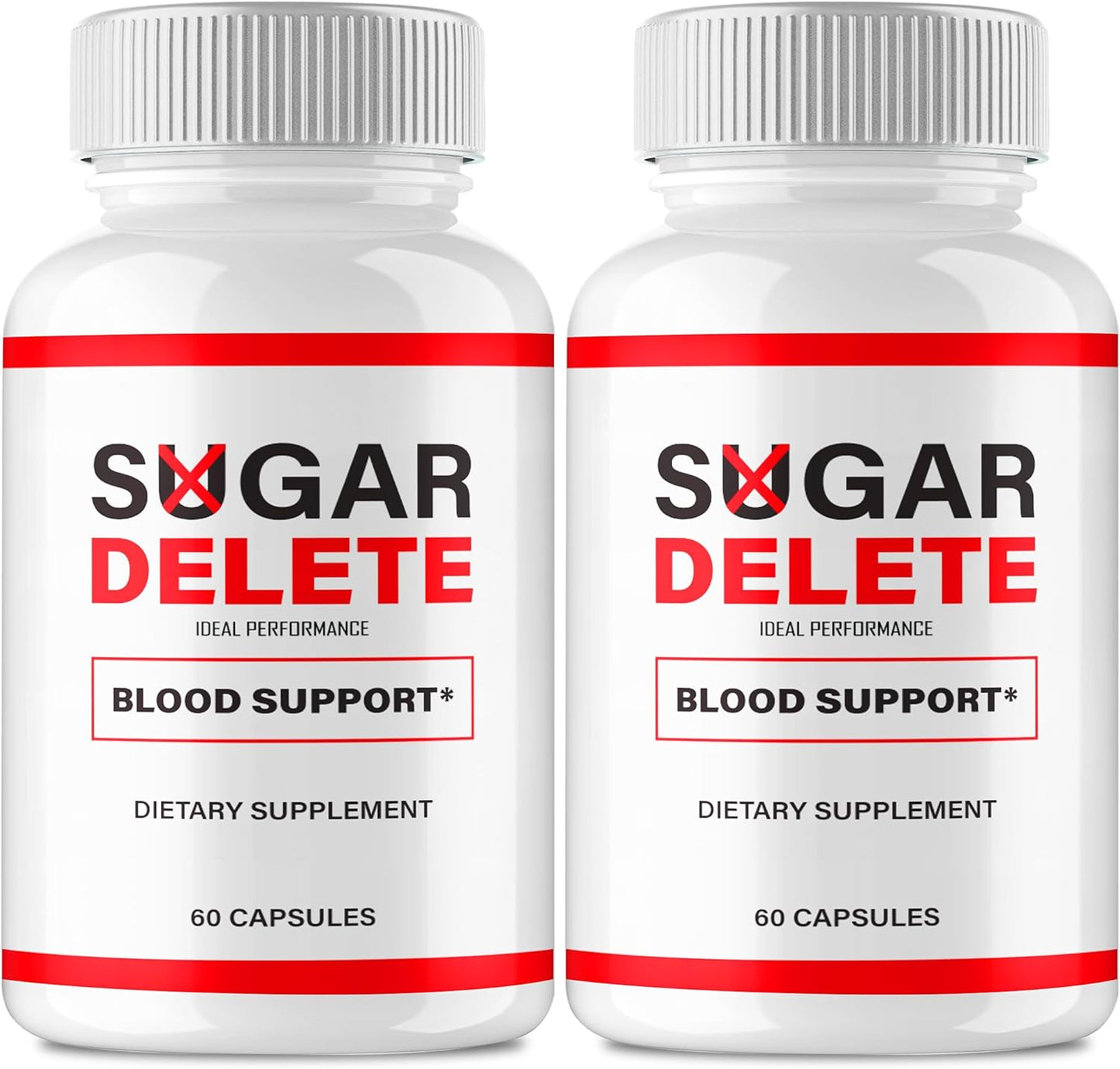 IDEAL PERFORMANCE Sugar Delete Capsules - All-Natural Blood Sugar Support Supplement (2 Pack) - görsel 1