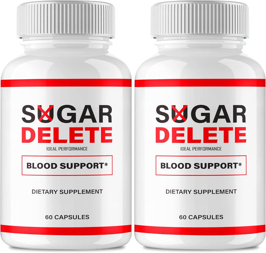 IDEAL PERFORMANCE Sugar Delete Capsules - All-Natural Blood Sugar Support Supplement (2 Pack)