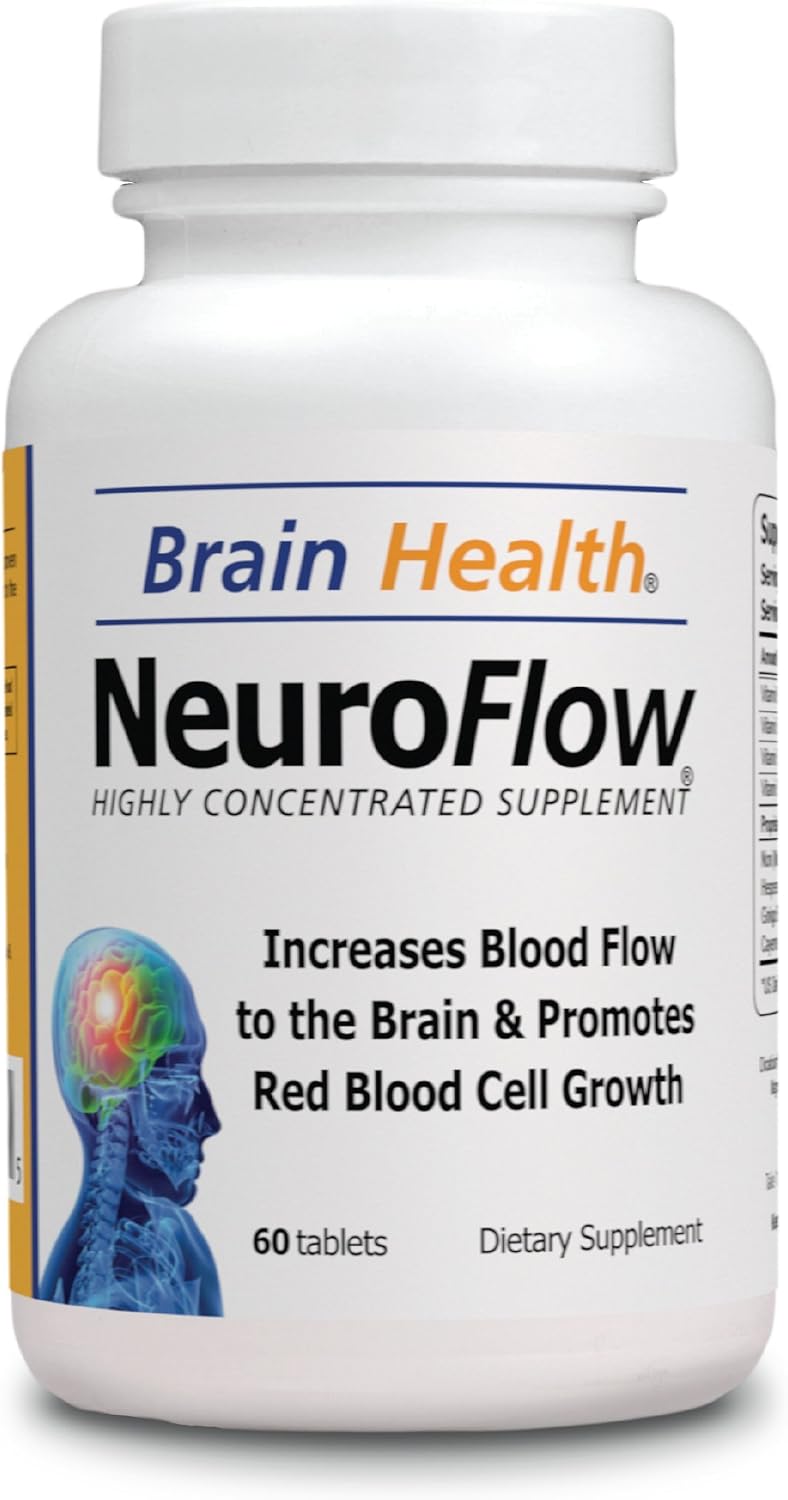 Neuro Flow - Brain Health Food Supplement - 60 Tablets - görsel 1
