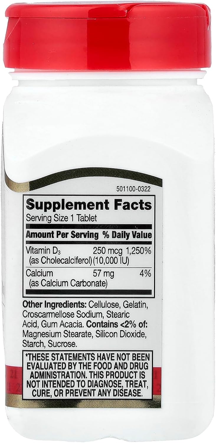 21st Century D3 10,000 IU Tablets, 110 Count - görsel 2