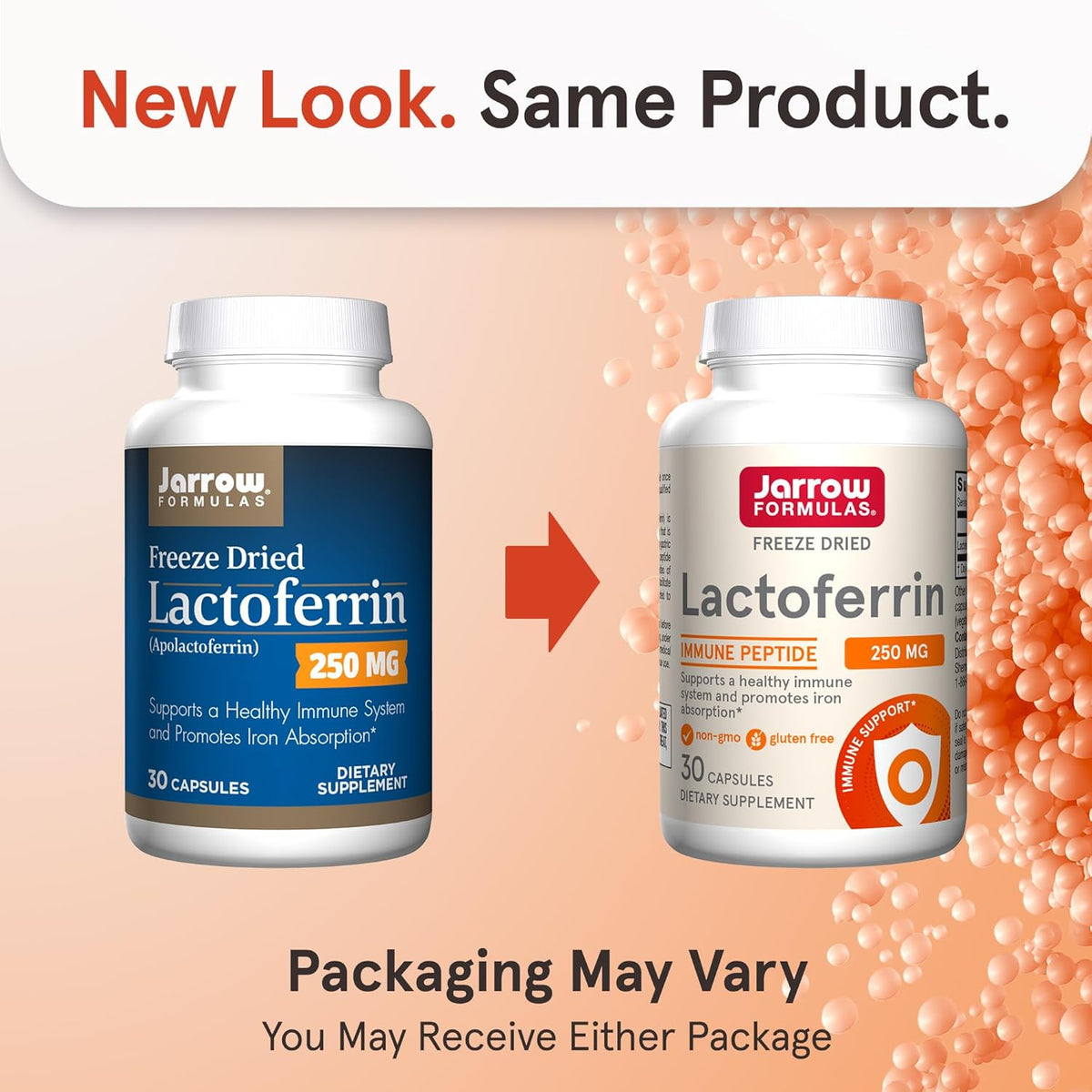 Jarrow Formulae Lactoferrin 250 mg – Immune-Supporting Glycoprotein, 30 Capsules - görsel 2
