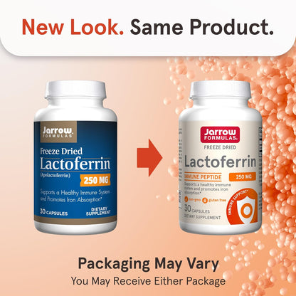 Jarrow Formulae Lactoferrin 250 mg – Immune-Supporting Glycoprotein, 30 Capsules