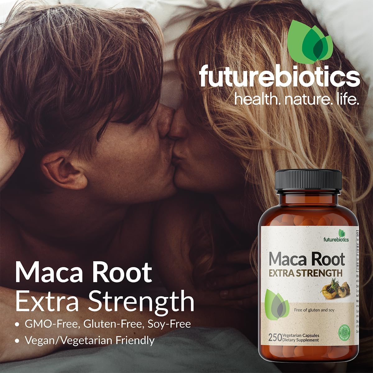 Futurebiotics Maca Root Extra Strength – Supports Energy, Stamina & Reproductive Health, Non-GM, 250 Vegetarian Capsules - görsel 3
