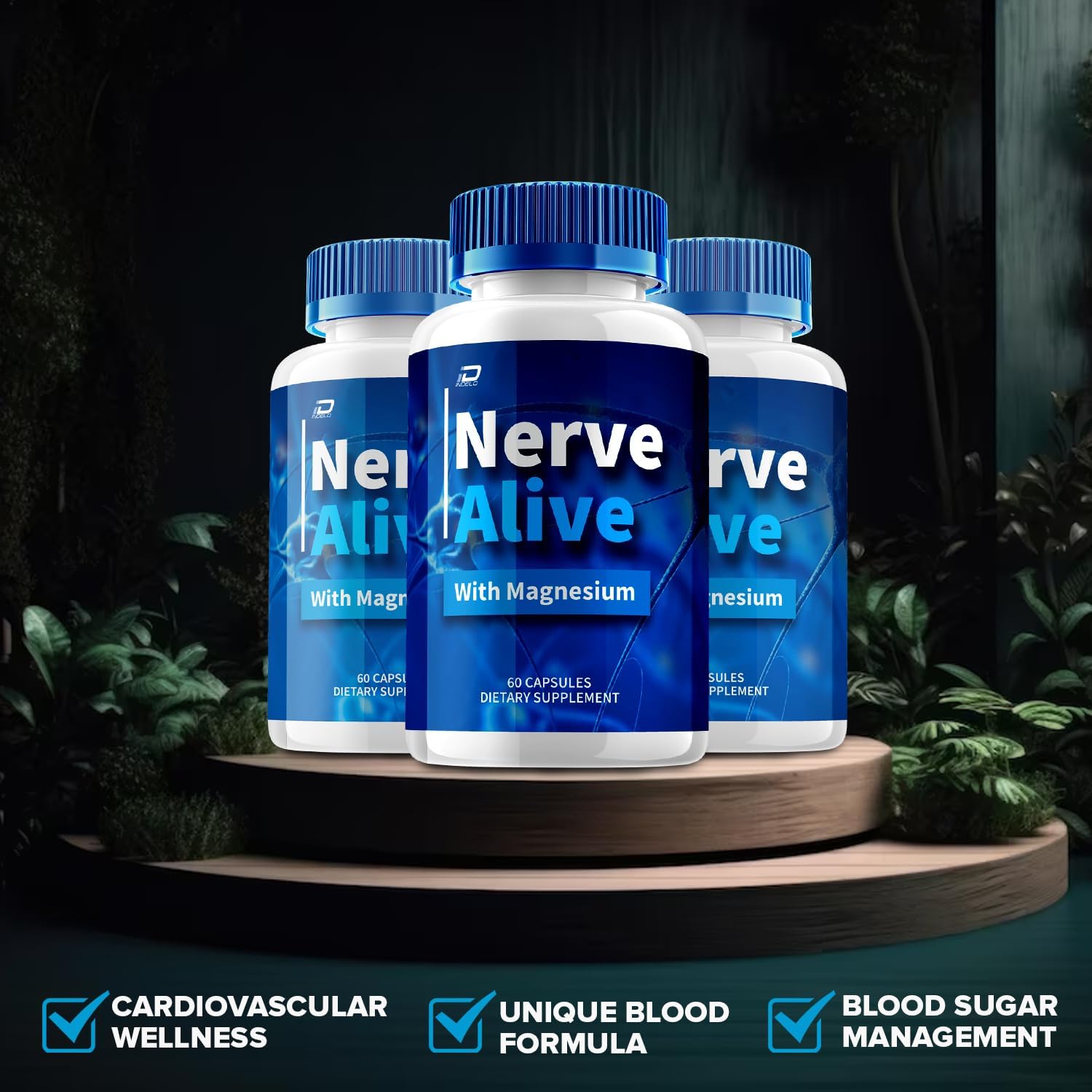 Nerve Alive Capsules – NerveAlive Advanced Supplement, All Natural Formula to Maintain Healthy Levels, Maximum Strength (5 Pack – 300 Capsules) - görsel 4