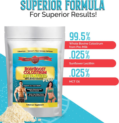 BodyBoost Colostrum Instantised – 99.5% Bovine Colostrum Powder (1 kg)