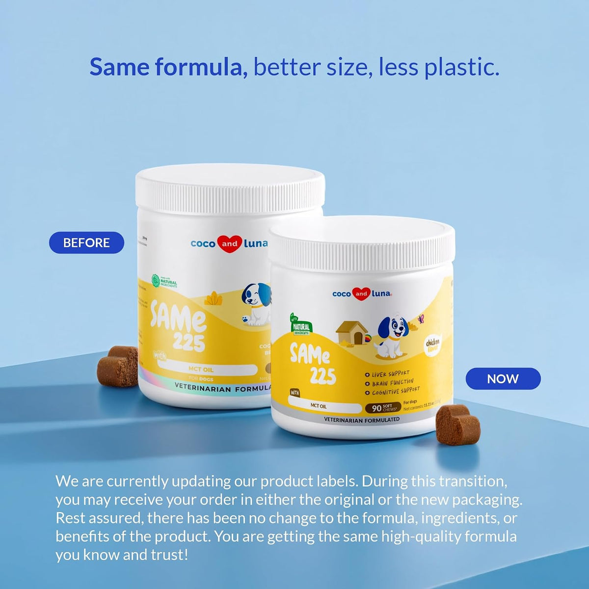 SAMe for Dogs 90 Soft Chews - Liver, Brain & Cognitive Support | S-Adenosyl-L-Methionine in 90 soft chews. Promotes liver function, cognitive support & mood balance for dogs. - görsel 2