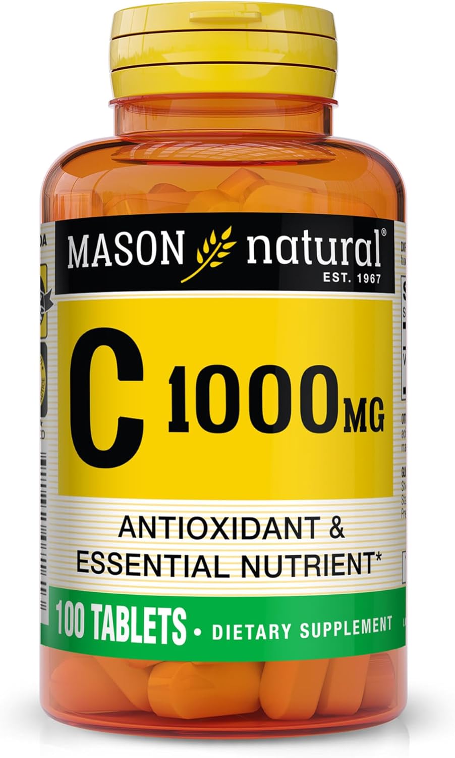 MASON NATURAL Vitamin C 1000 mg Tablets, 100 Tablets - görsel 1