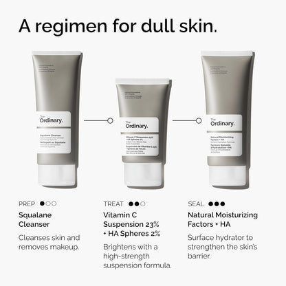 The Ordinary Vitamin C Suspension 23% + Hyaluronic Acid Spheres 2%, Serum with Pure L-Ascorbic Acid (30 ml)