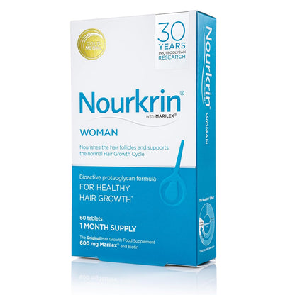 Nourkrin Woman for Healthy Hair Growth - 60 Tablets (One Month's Supply)