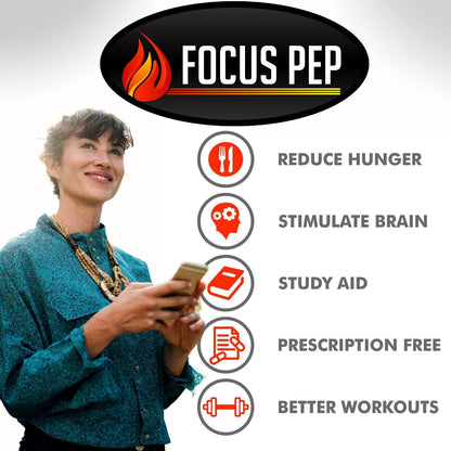 Focus Pep 2 Pack - Over the Counter Stimulants to Speed Up Naturally: Study Aid and Best Energy Supplements for Nootropic Brain Boosting, 120 Capsules