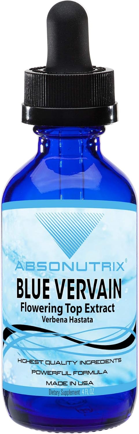 Absonutrix Blue Vervain Flowering Top Extract - 118 ml (118 Servings) - Liquid Supplement - görsel 1