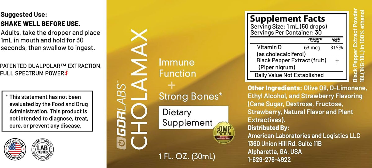 Official Cholamax Regular Strength Dietary Supplement - görsel 2