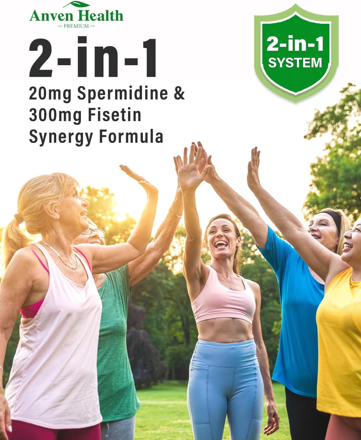 Spermidine & Fisetin Food Supplement - 20mg Spermidine & 300mg Fisetin per serving, 30 Vegetable Capsules - görsel 3