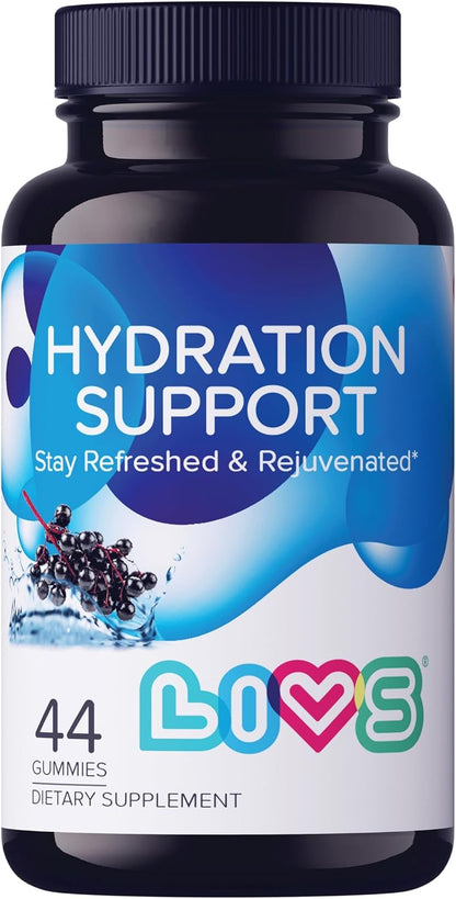LIVS Electrolyte Gummies for Hydration Support & Post Workout Recovery – 88 Count – Grape Flavour