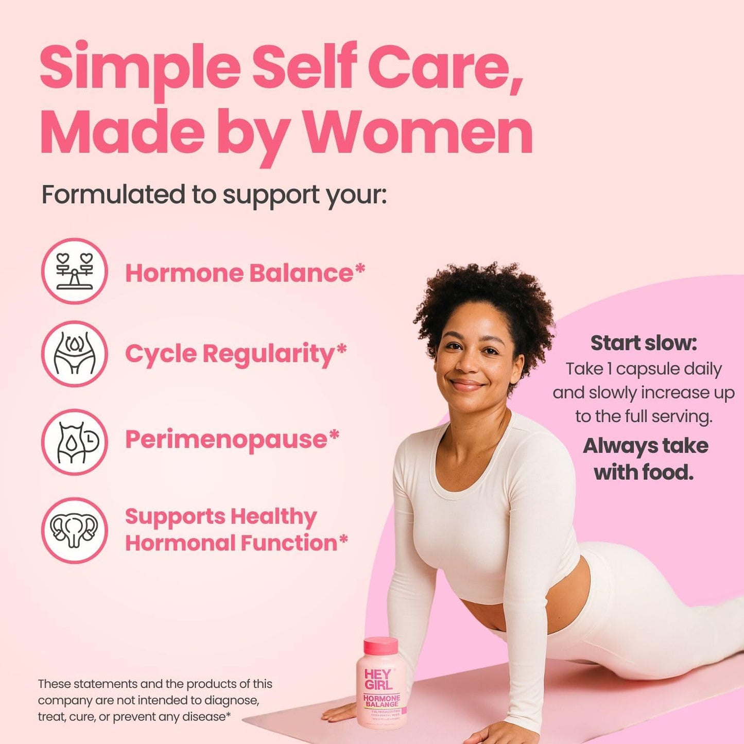 Hey Girl Hormone Balance for Women – DIM, Myo-Inositol & Berberine Supplement for Menopause, Perimenopause, PMS & PCOS Support – Mood, Energy & Cycle Support with Maca & Black Cohosh, 90 Capsules - görsel 2