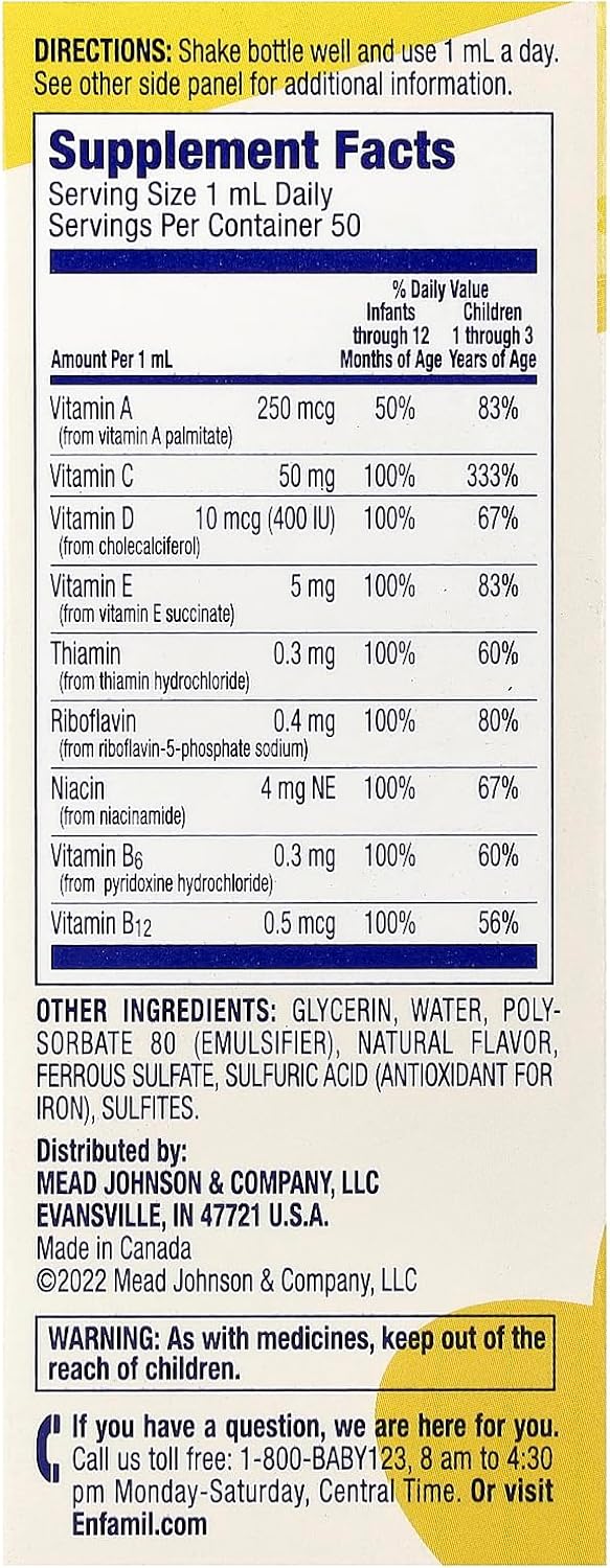 Enfamil Poly-Vi-Sol Drops - 50 ml - görsel 2