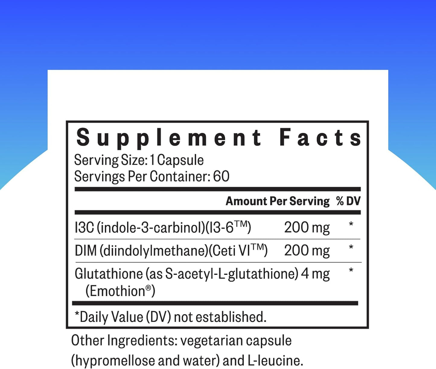 Seeking Health DIM & I3C – Supports Normal Oestrogen Metabolism and Liver Function – 400 mg, 60 Capsules - görsel 2