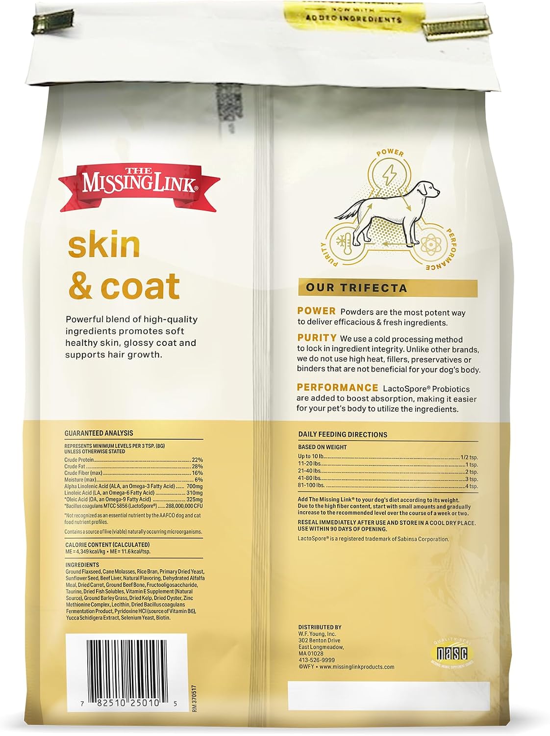 The Missing Link Skin & Coat + Probiotics Supplement for Dogs, 5 lb - görsel 4