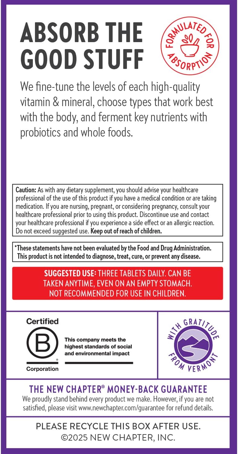 New Chapter Perfect Energy Multivitamin – 96 Tablets - görsel 7