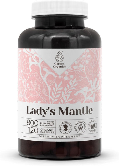 Garden Organics Lady's Mantle 120 Capsules – High-Strength Herbal Food Supplement