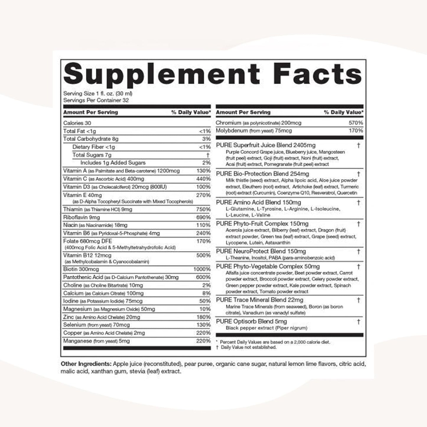 PURE Daily Build Liquid Multivitamin & Mineral Supplement with Superfruits, 946 ml - görsel 8