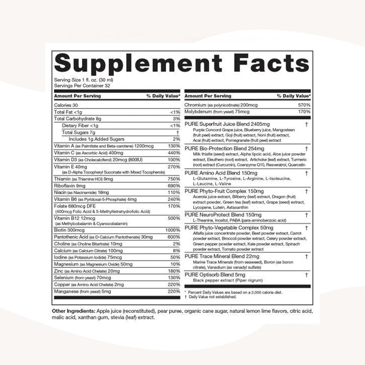 PURE Daily Build Liquid Multivitamin & Mineral Supplement with Superfruits, 946 ml - görsel 8