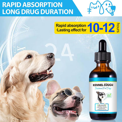 Kennel Cough Relief for Dogs - Natural Herbal Drops, 60ml