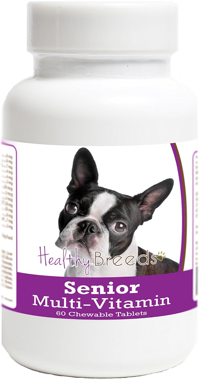 Healthy Breeds Boston Terrier Senior Dog Multivitamin Tablets 60 Count - görsel 1