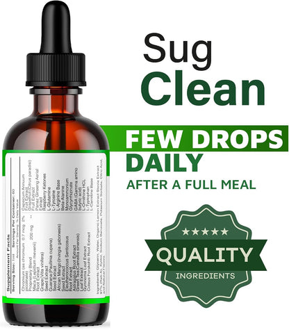 Sug Clean Drops - Premium All-Natural Food Supplement, 5 Bottles