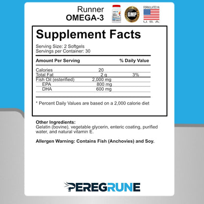 PEREGRUNE Runner Multivitamin & Omega-3 Bundle