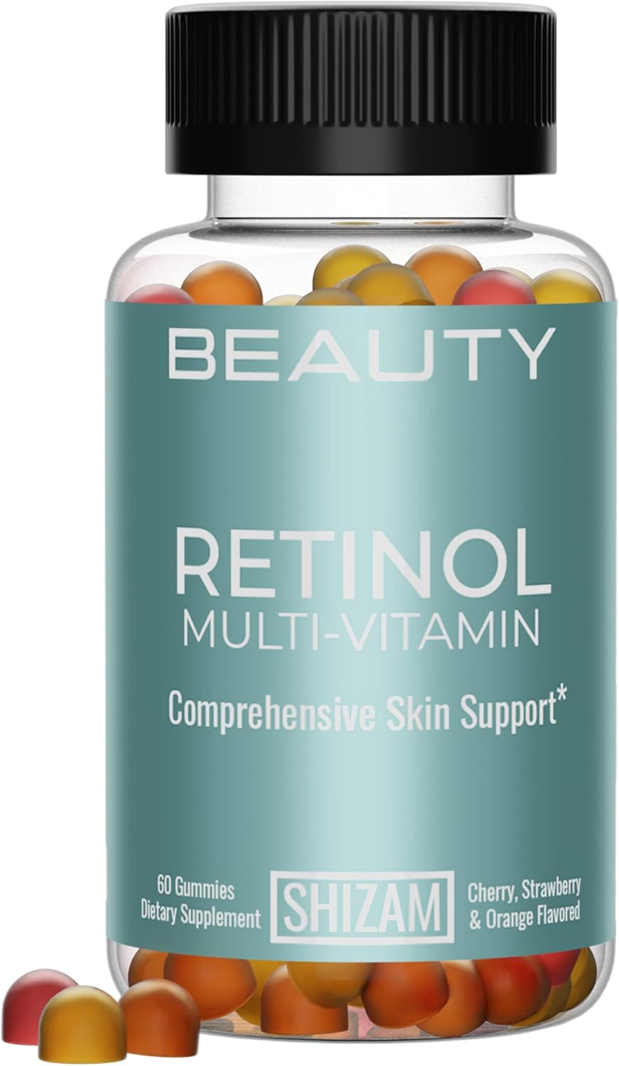 SHIZAM Retinol Vitamin A Gummies for Clear Complexion & Glowing Skin - görsel 1