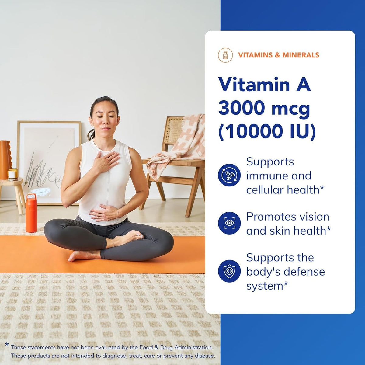 Pure Encapsulations Vitamin A - 3,000 µg - from Cod Liver Oil - Immune & Vision Support - Vitamin A Palmitate - Non-GM - 120 Softgels - görsel 3