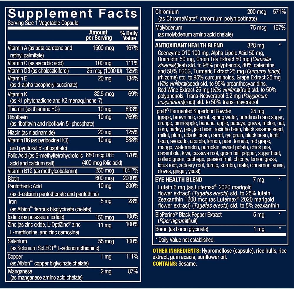 Vthrive Once Daily Bioactive Multivitamin for Women – Advanced Formula, 30 Vegetarian Capsules - görsel 2