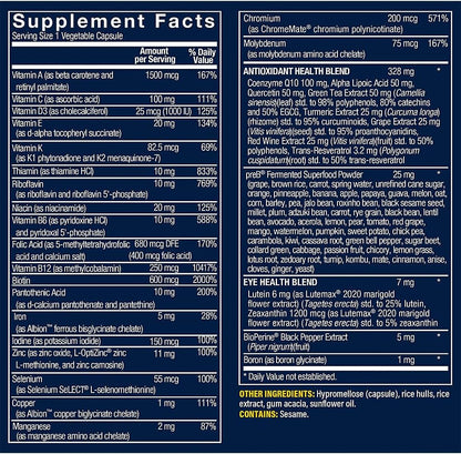 Vthrive Once Daily Bioactive Multivitamin for Women – Advanced Formula, 30 Vegetarian Capsules