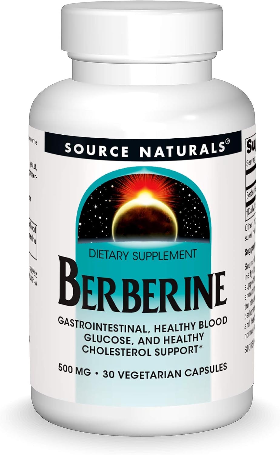 Source Naturals Berberine Vegetable Capsule, for Gastrointestinal Support* - 30 Vegetarian Capsules - görsel 1
