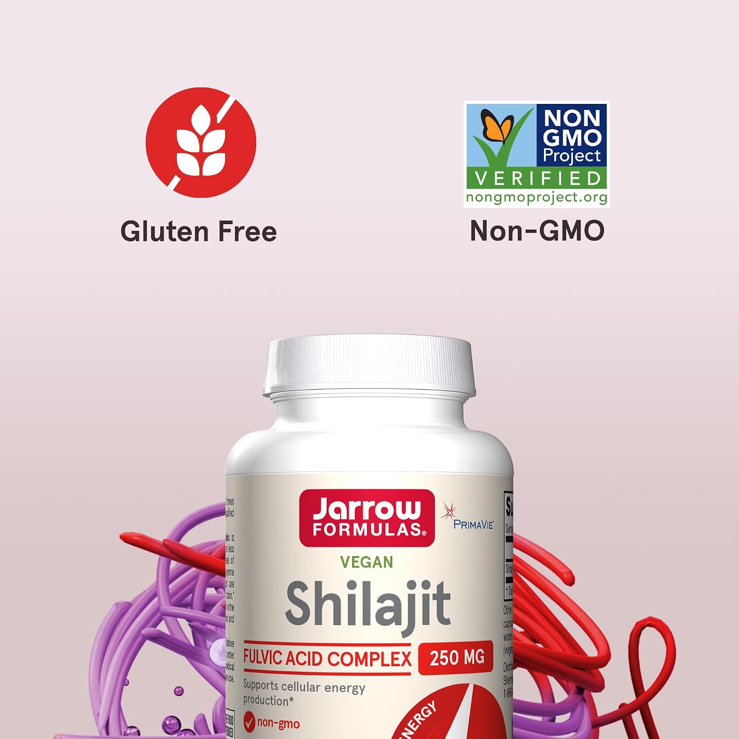 Jarrow Formulae® Shilajit 250 mg, Food Supplement, Shilajit Acid Complex for Cellular Energy Production, 60 Veggie Capsules - görsel 5