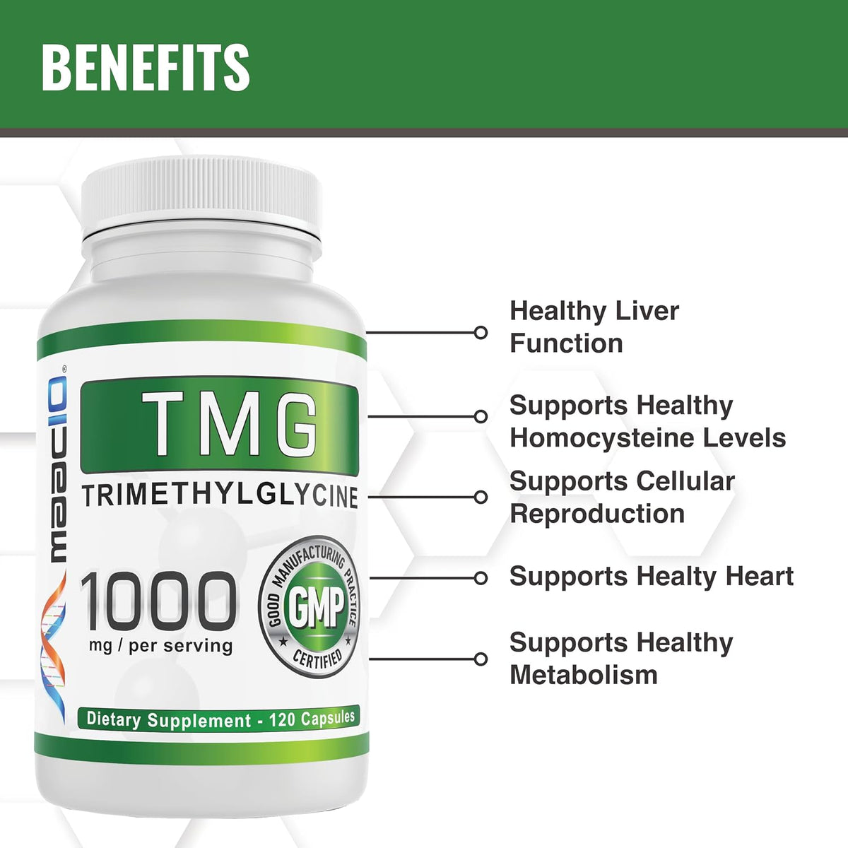MAAC10 TMG 1000mg NSF Certified Food – May aid athletic performance: Some evidence suggests TMG may help improve – Image 4