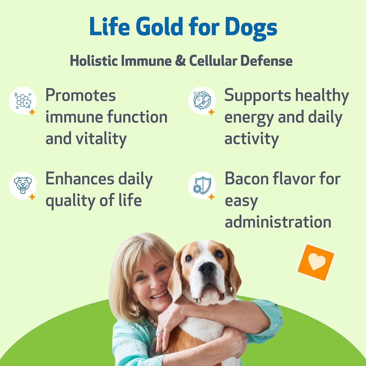 Pet Wellbeing Life Gold for Dogs - Vet-Formulated Herbal Immune Support Supplement (2 oz / 60 ml) - görsel 2