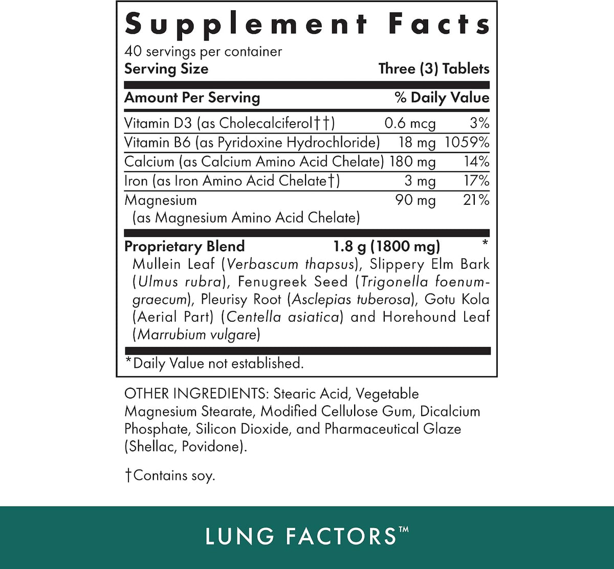 Michael's Health Naturopathic Programmes Lung Factors – 120 Vegetarian Tablets - görsel 2